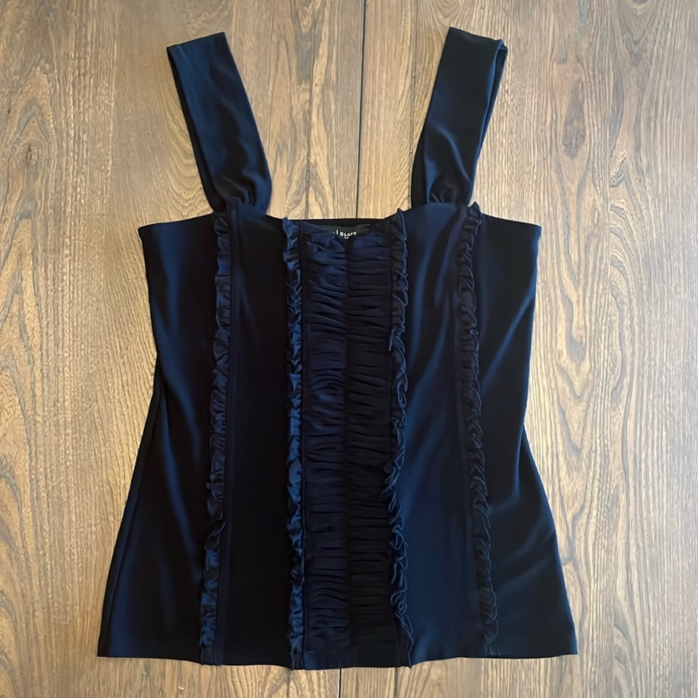 White House Black Market | Black detailed top